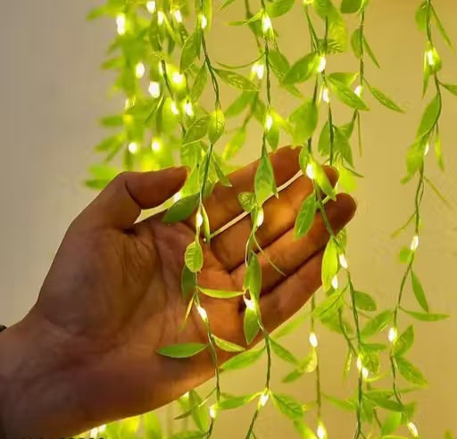 LED Leaf Curtain String Lights – 180 LED Fairy Lights for Home Decor