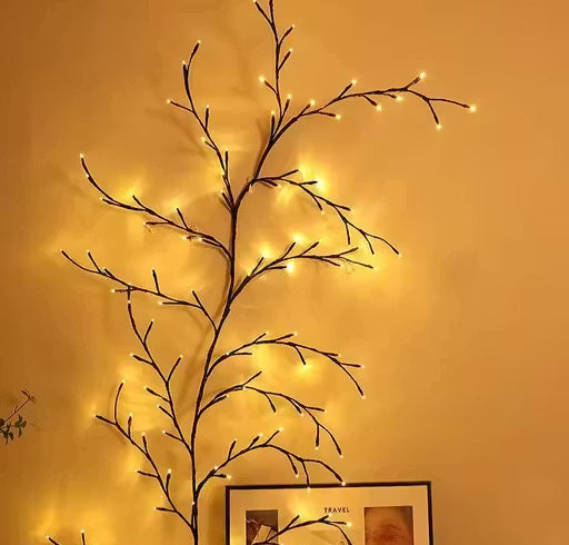 LED Willow Vine Lights for Wall – Aesthetic Bedroom & Living Room Decor